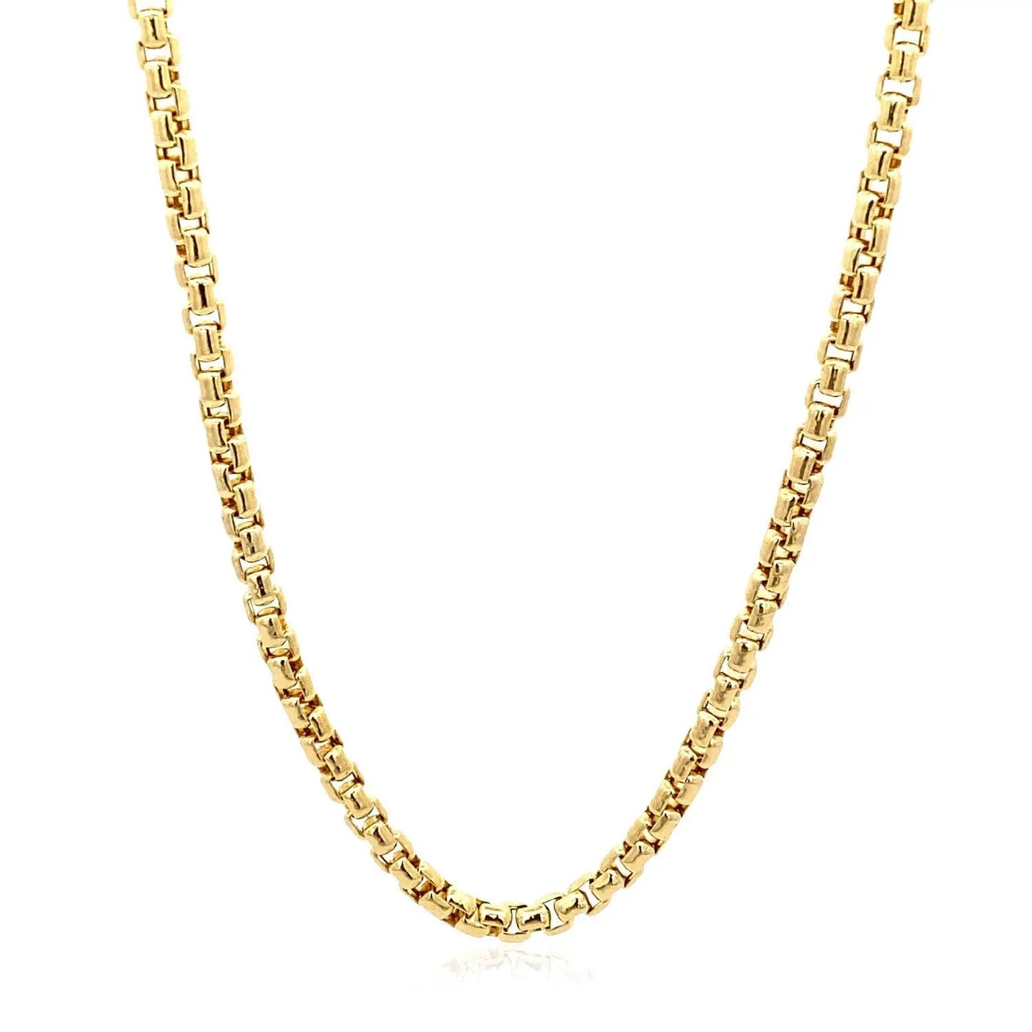 3.4mm 14k yellow gold round box chain necklace by Bids.com on Tampa Home & Garden Store