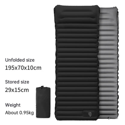 Ultralight Camping Sleeping Pad: Thicken, Self-Inflating with Built-in Pump (Outdoor/Travel)