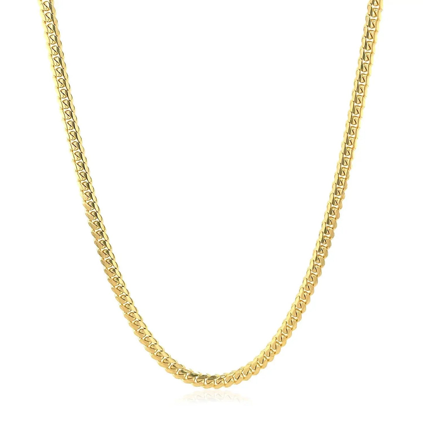2.6mm 14k yellow gold solid Miami Cuban chain necklace by Bids.com on Tampa Home & Garden Store