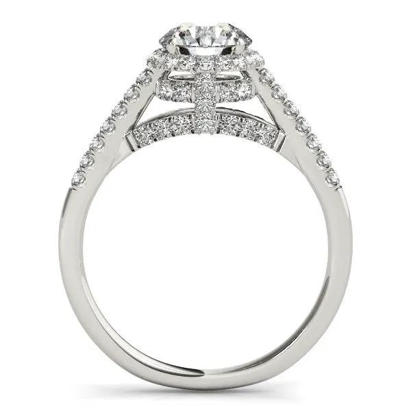 14k white gold diamond engagement ring by Bids.com with pave-set shank, 1 3/8 cttw on Tampa Home & Garden Store