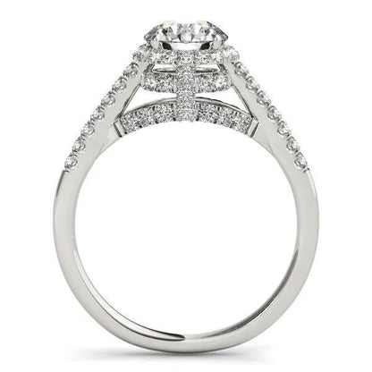 14k white gold diamond engagement ring by Bids.com with pave-set shank, 1 3/8 cttw on Tampa Home & Garden Store
