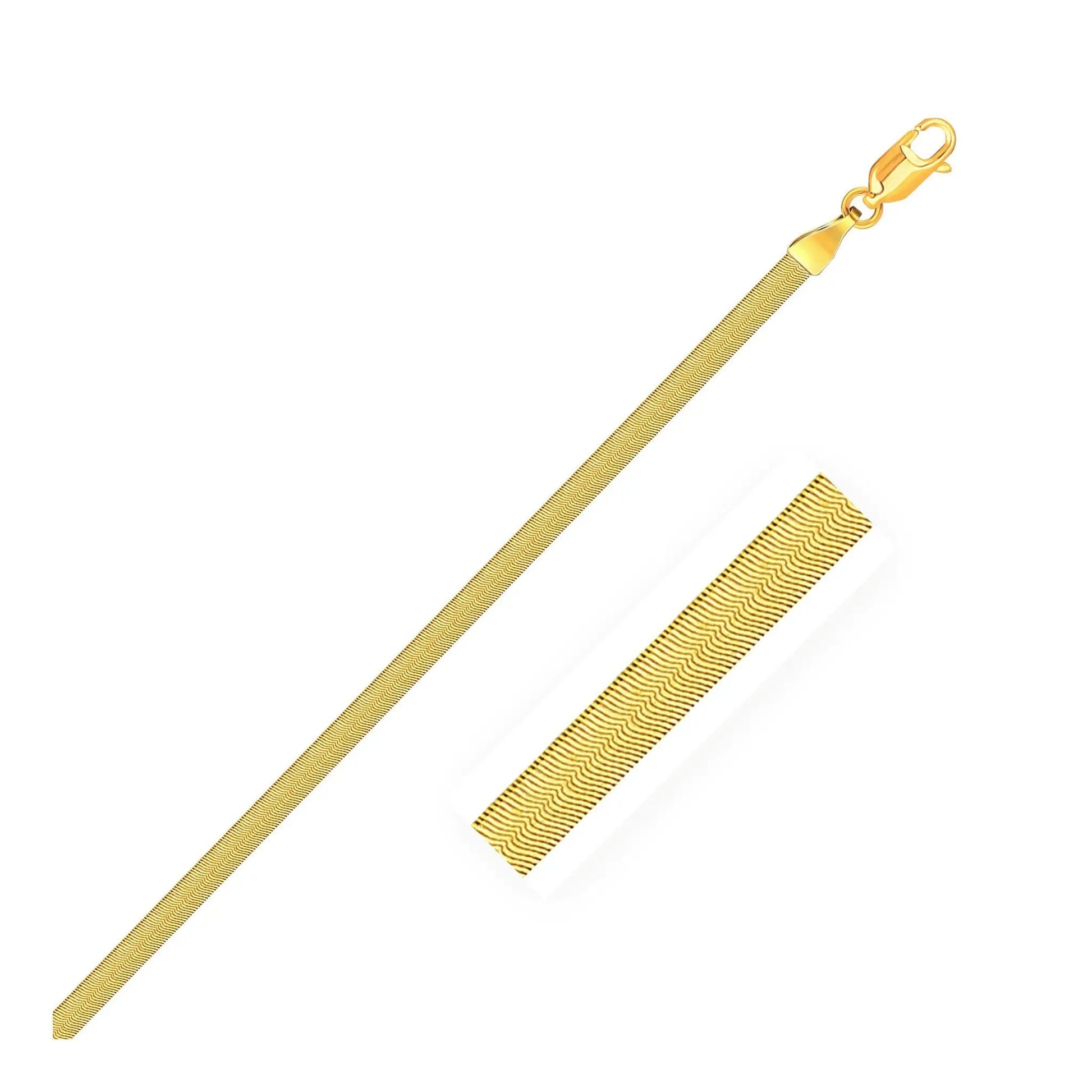 Imperial Herringbone Chain 10k yellow gold 2.80 mm lobster clasp by Bids.com necklace on Tampa Home & Garden Store