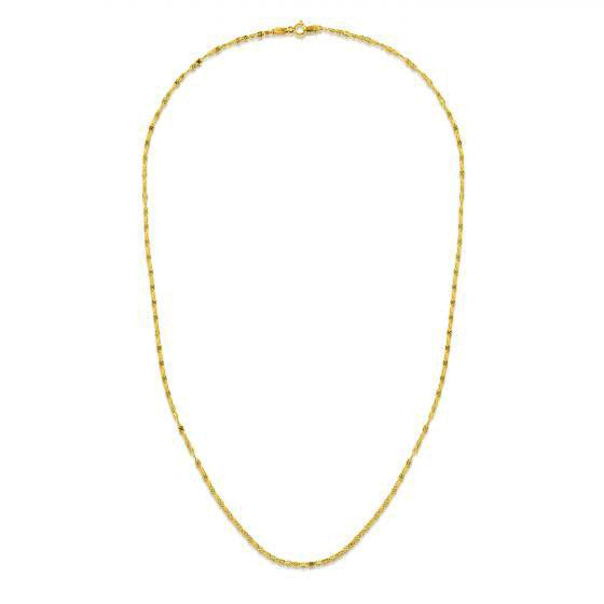14k yellow gold sparkle Valentino chain necklace 1.70 mm on Tampa Home & Garden Store