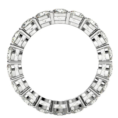 Round cut lab grown diamonds eternity ring in 14k white gold, 2 cttw FG/VS2, Bids.com on Tampa Home & Garden Store