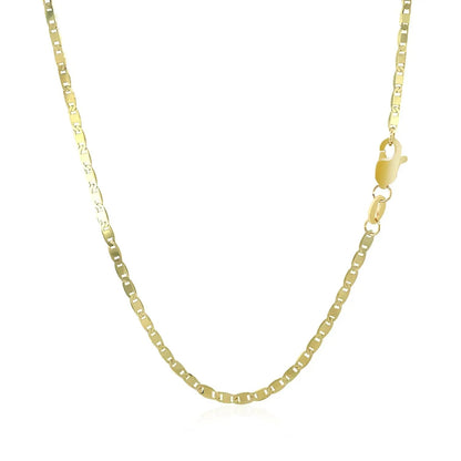 10k yellow gold mariner link chain necklace 1.7mm by Bids.com with lobster clasp on Tampa Home & Garden Store