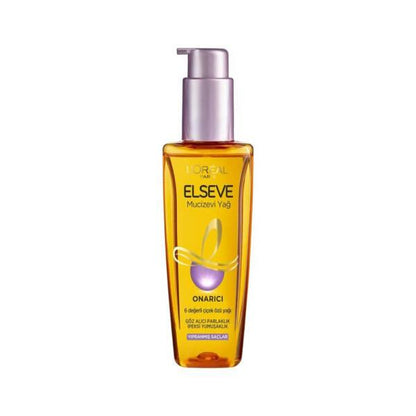 L'Oreal Elseve hair serum pump bottle with orange-gold liquid for dry & damaged hair Beauty Care Bag on Tampa Home & Garden Store