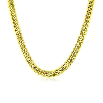 3.9mm Miami Cuban link necklace in 10k yellow gold, solid chain by Bids.com on Tampa Home & Garden Store