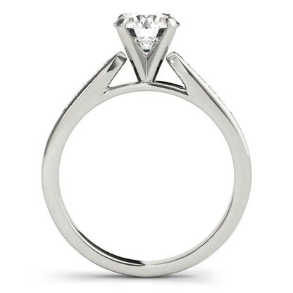 14k white gold single row diamond engagement ring 1 cttw high prong setting on Tampa Home & Garden Store