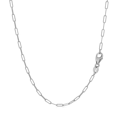 18K White Gold Paperclip Chain Necklace by Bids.com on Tampa Home & Garden Store