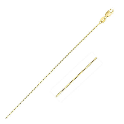 14k yellow gold classic box chain necklace 0.45mm by Bids.com on Tampa Home & Garden Store