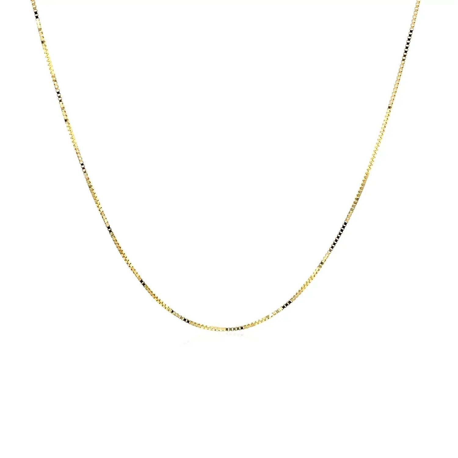 14k yellow gold box chain necklace 0.45mm Bids.com on Tampa Home & Garden Store