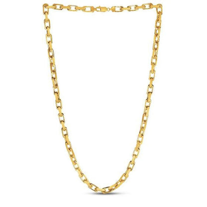 14k yellow gold French cable link chain necklace, 6.10 mm on Tampa Home & Garden Store