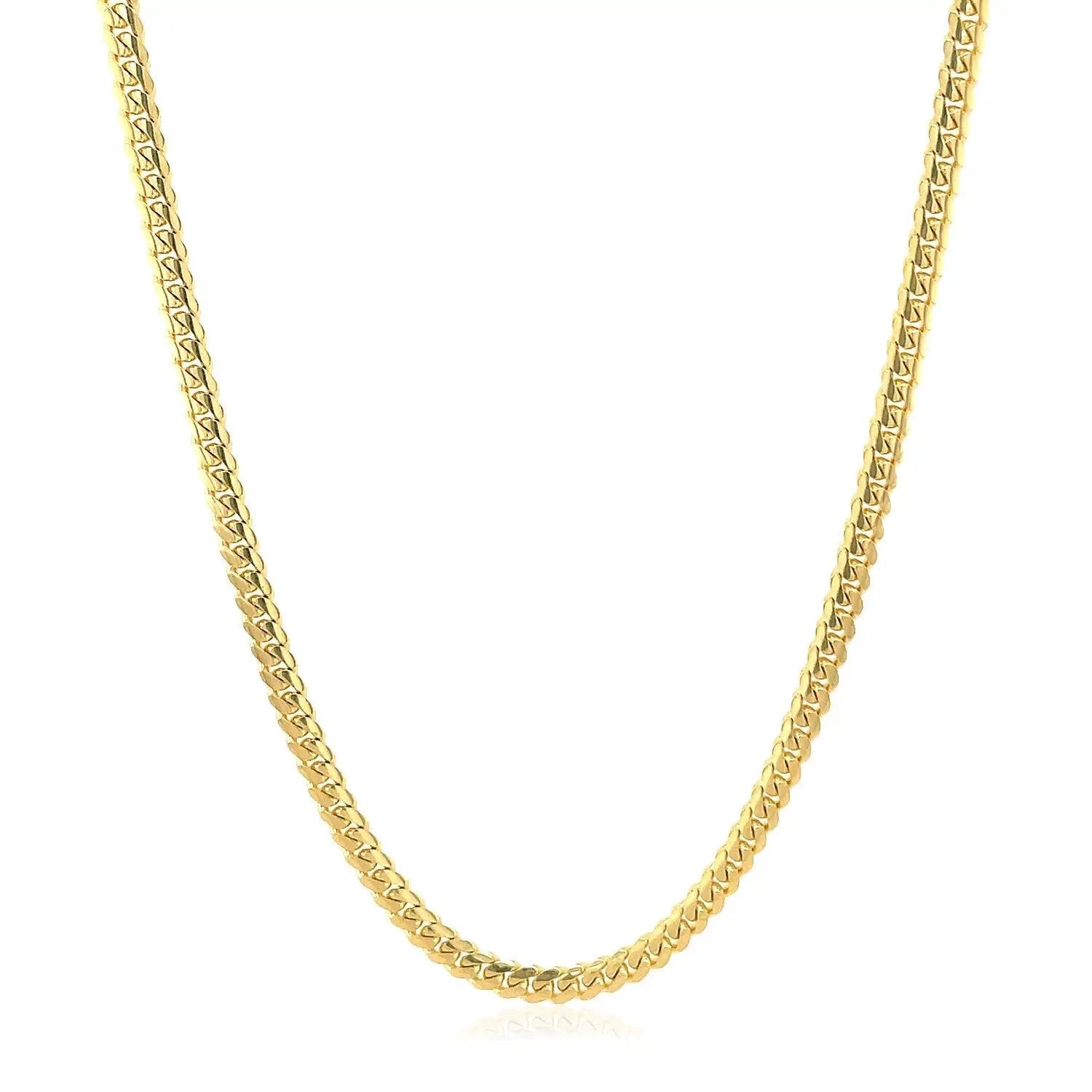 10k yellow gold Miami Cuban chain necklace 2.60 mm by Bids.com on Tampa Home & Garden Store