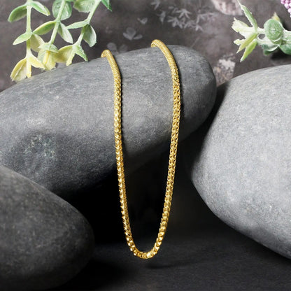 14k yellow gold diamond-cut round Franco chain necklace, 2.2mm, by Bids.com on Tampa Home & Garden Store