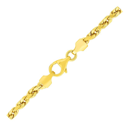 3.5mm 10k yellow gold solid diamond-cut rope bracelet with lobster clasp Bids.com on Tampa Home & Garden Store