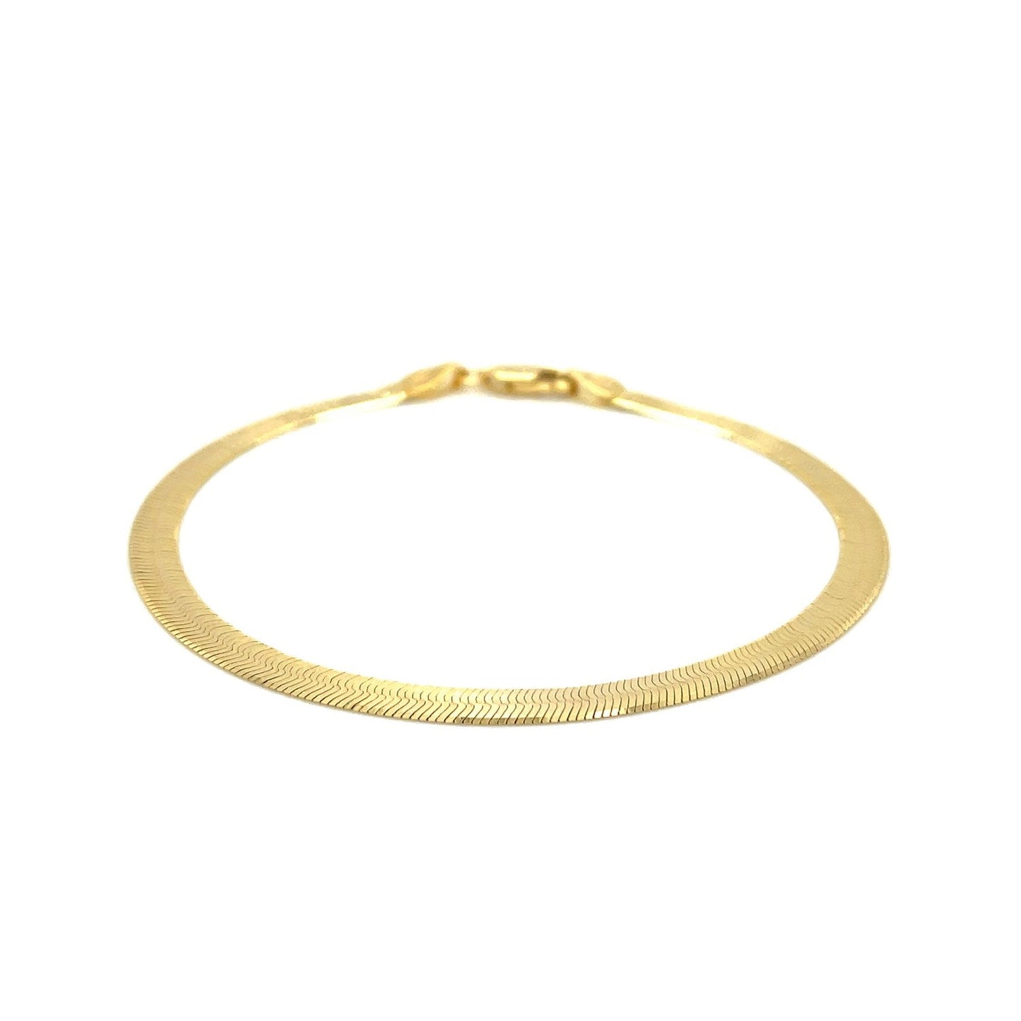 4.0mm 14k Yellow Gold Super Flex Herringbone Bracelet by Bids.com, flexible herringbone chain on Tampa Home & Garden Store