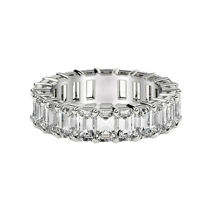 Emerald Cut Lab Grown Diamond Eternity Ring in 14k White Gold, 2 cttw FG/VS2, Bids.com on Tampa Home & Garden Store