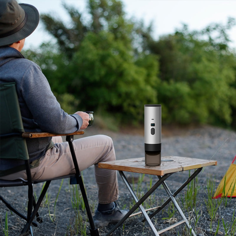 Portable Wireless 3-in-1 Espresso Maker, 7800mAh, Car/Home/Camping, Ground/Capsule Coffee. - Tampa Home & Garden Store