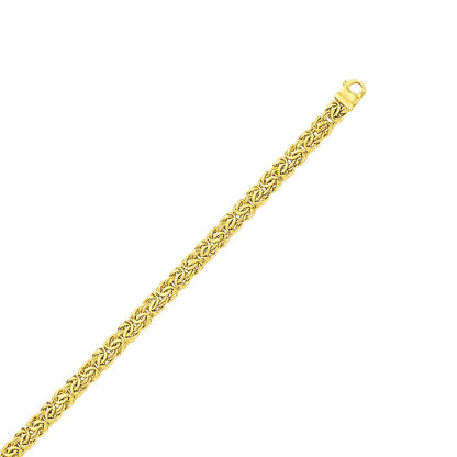 Bracelet 10k yellow gold Byzantine chain with interlocking links and lobster clasp by Bids.com on Tampa Home & Garden Store