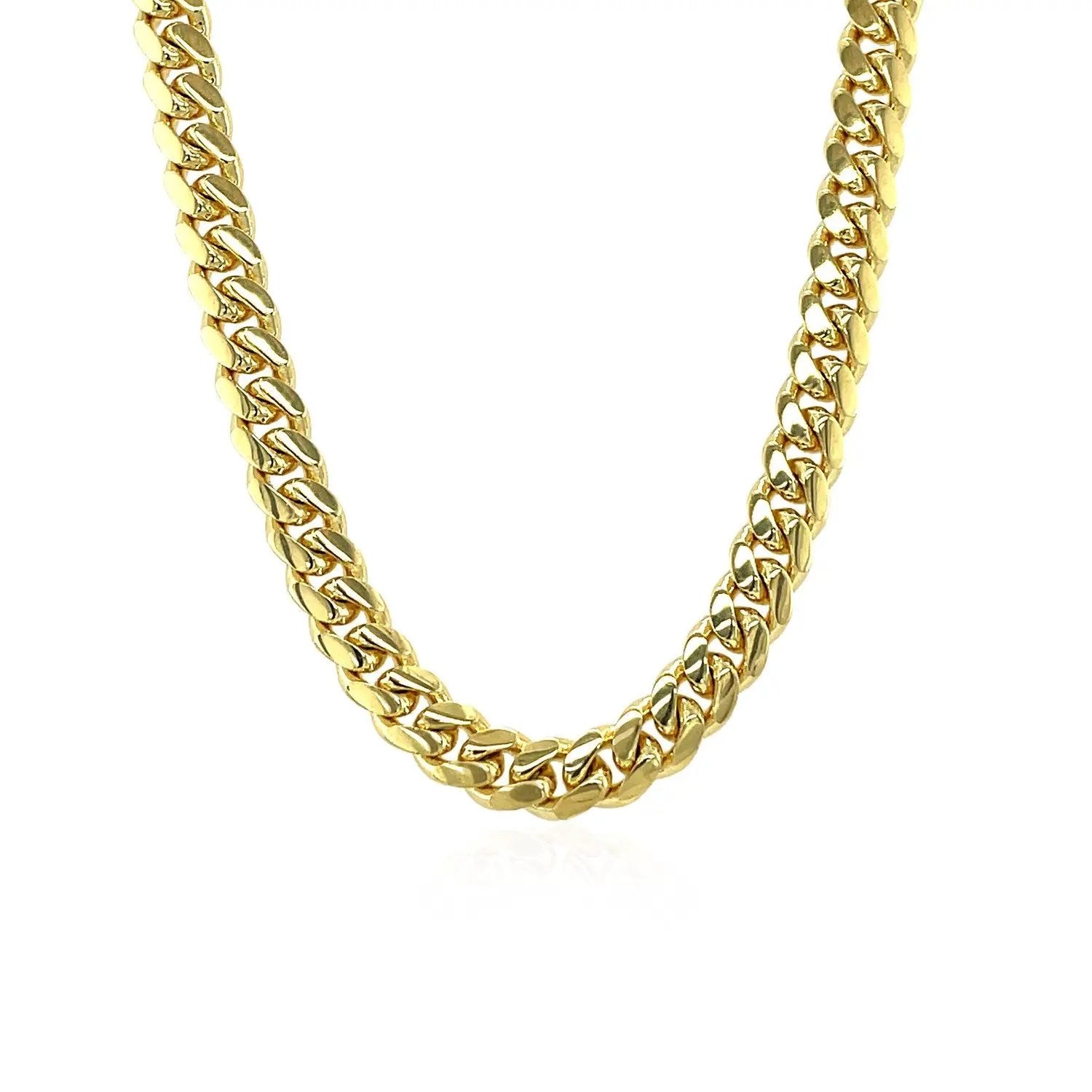 Necklace 5.0mm 14k yellow gold Miami Cuban chain, solid links, Bids.com on Tampa Home & Garden Store