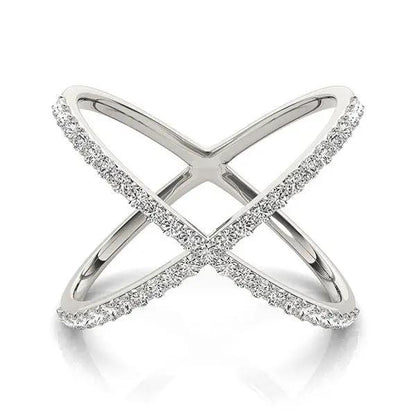 14k white gold X-style diamond ring by Bids.com with 1/2 cttw on Tampa Home & Garden Store