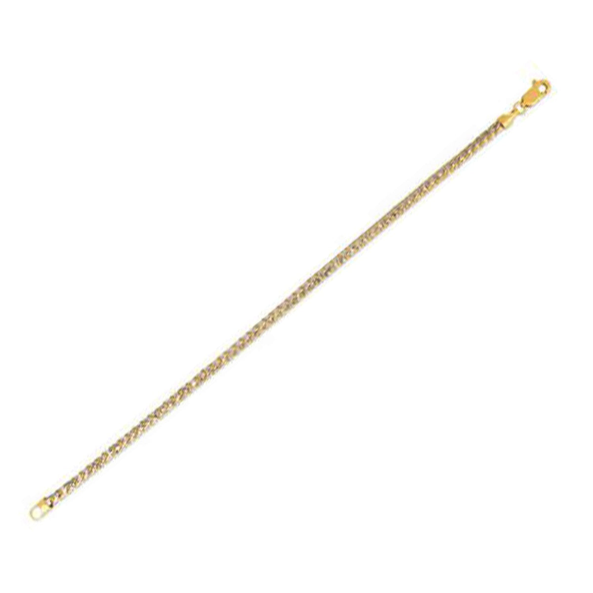 14k Yellow Gold Round Pave Franco Chain Necklace by Bids.com on Tampa Home & Garden Store