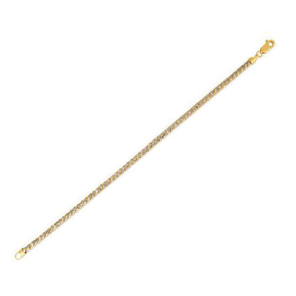14k Yellow Gold Round Pave Franco Chain Necklace by Bids.com on Tampa Home & Garden Store