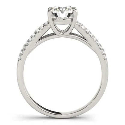 14k white gold split shank round diamond engagement ring, 1 1/8 cttw, Bids.com on Tampa Home & Garden Store