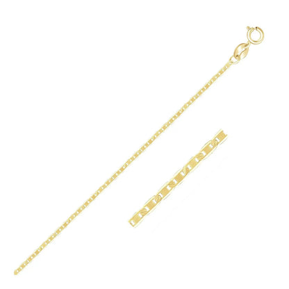 Two 10k yellow gold mariner link chain necklaces 1.2mm, polished finish, by Bids.com on Tampa Home & Garden Store