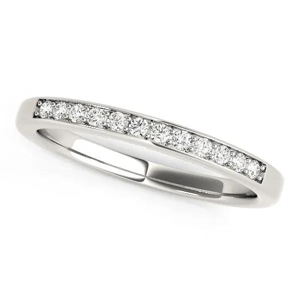 14k white gold diamond wedding band Bids.com with channel-set diamonds 1/8 cttw on Tampa Home & Garden Store