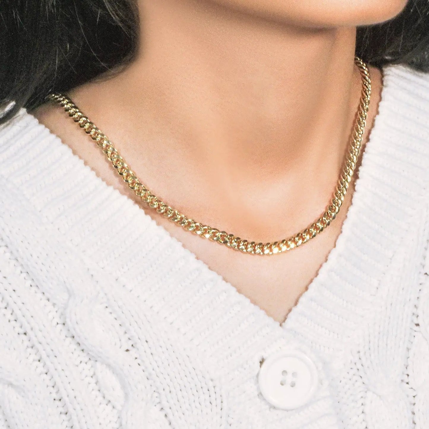 10k yellow gold semi-solid Miami Cuban chain necklace 5.00 mm by Bids.com on Tampa Home & Garden Store
