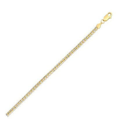 Ice Barrel Chain necklace, 14k yellow gold, 3.14 mm width, by Bids.com on Tampa Home & Garden Store