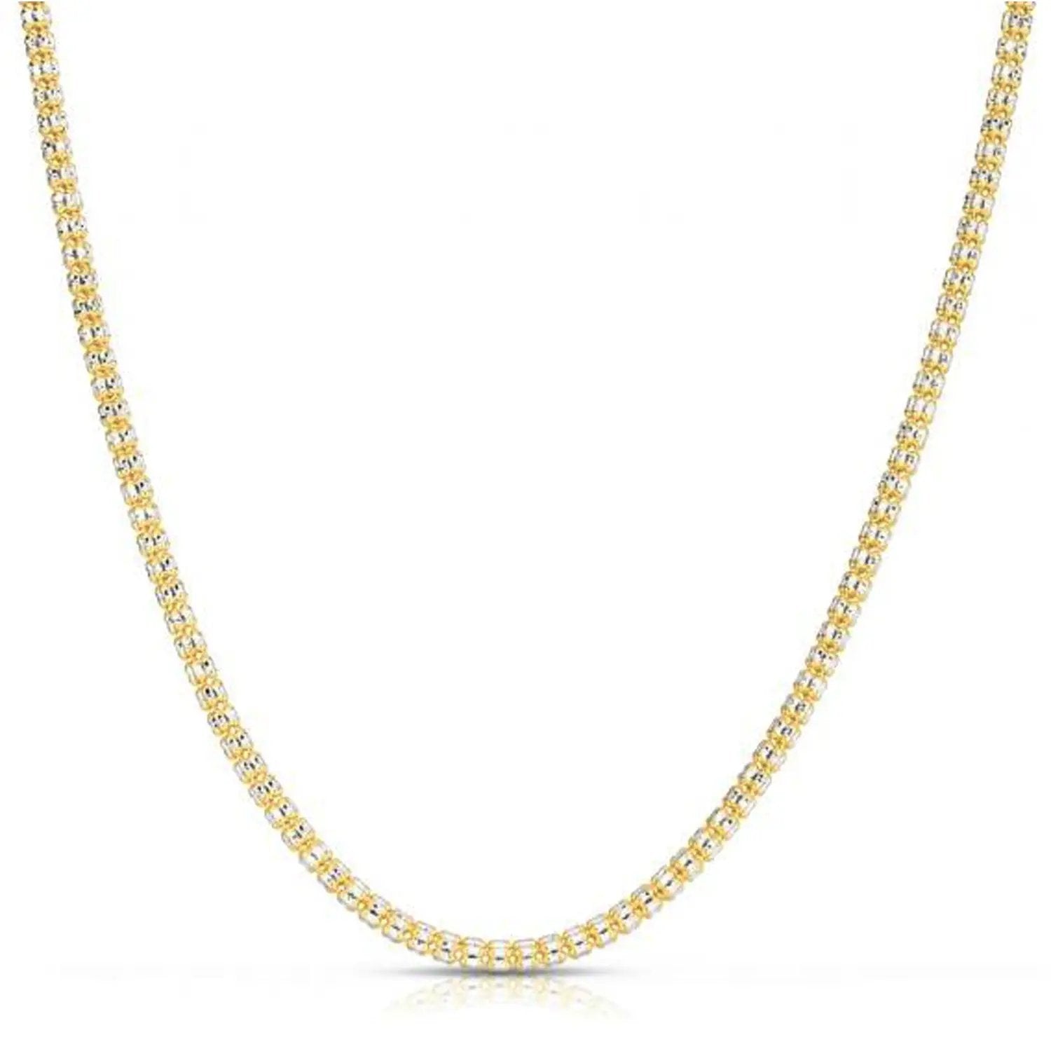 Ice Barrel Chain Necklace in 14k yellow gold, 3.14 mm by Bids.com on Tampa Home & Garden Store
