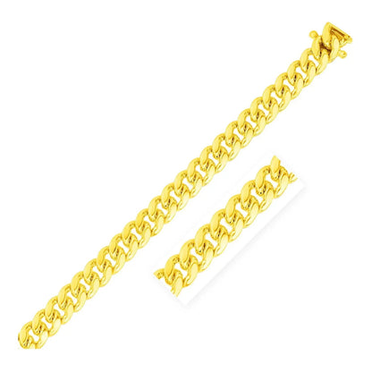 8.25mm 14k yellow gold Classic Miami Cuban chain necklace by Bids.com on Tampa Home & Garden Store