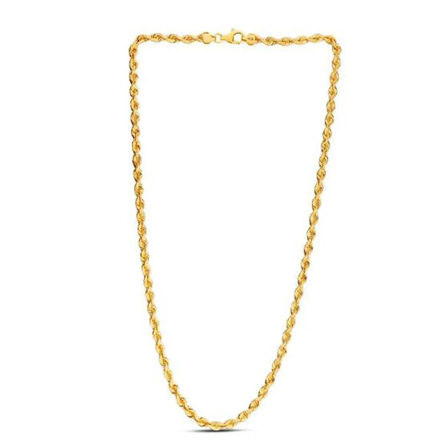 14k yellow gold light rope chain necklace 4.30 mm by Bids.com on Tampa Home & Garden Store