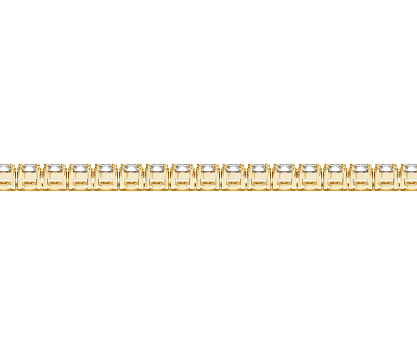 Lab grown round diamond tennis bracelet in 14k yellow gold with F/G VS2/SI1 stones on Tampa Home & Garden Store