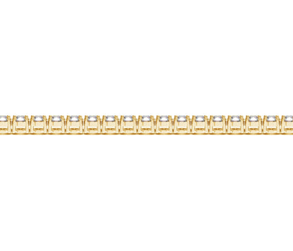 Lab grown round diamond tennis bracelet in 14k yellow gold with F/G VS2/SI1 stones on Tampa Home & Garden Store