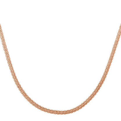 Ice Barrel Chain necklace 14k rose gold, 3.10 mm by Bids.com on Tampa Home & Garden Store