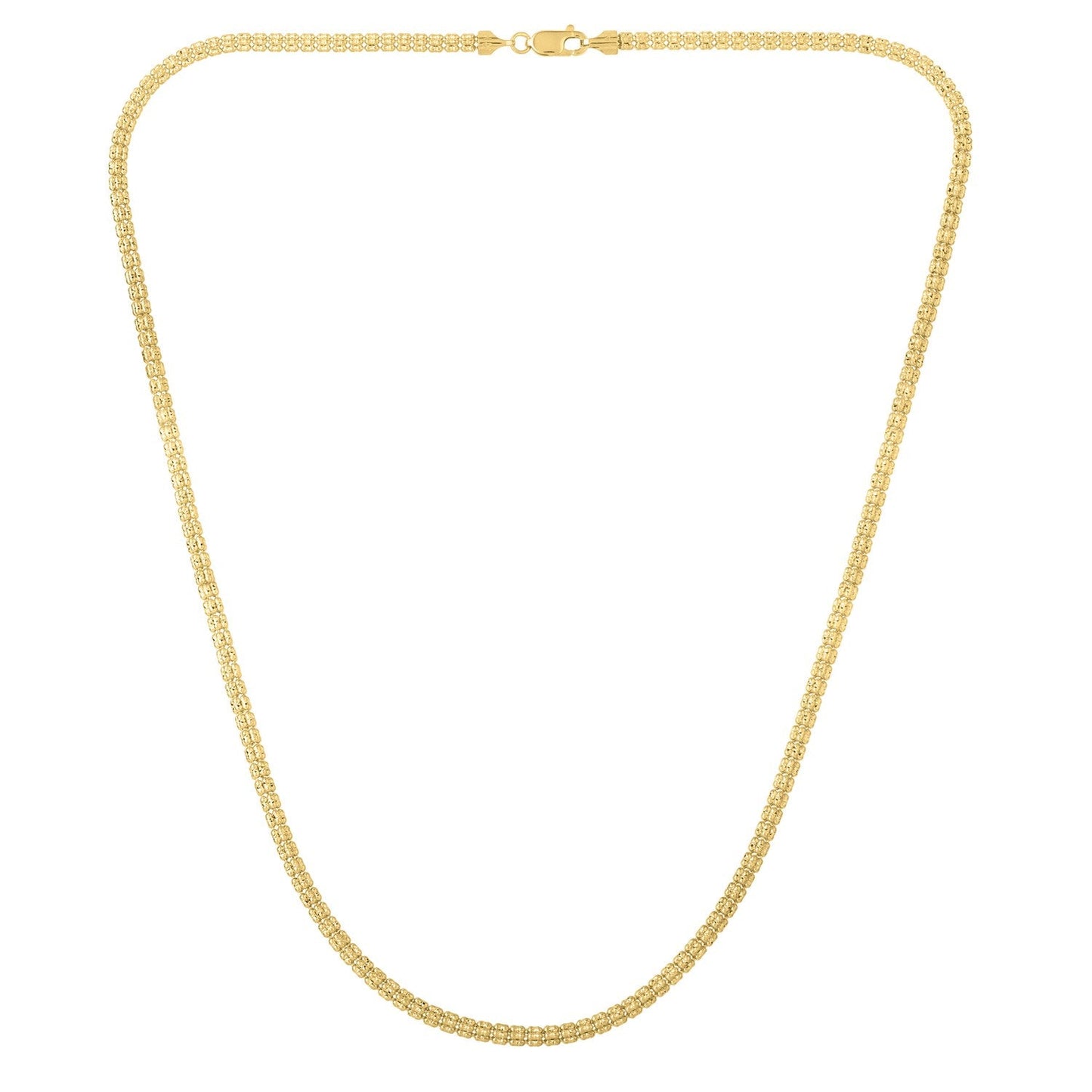 Ice Barrel Chain necklace 14k yellow gold 3.10 mm Bids.com on Tampa Home & Garden Store