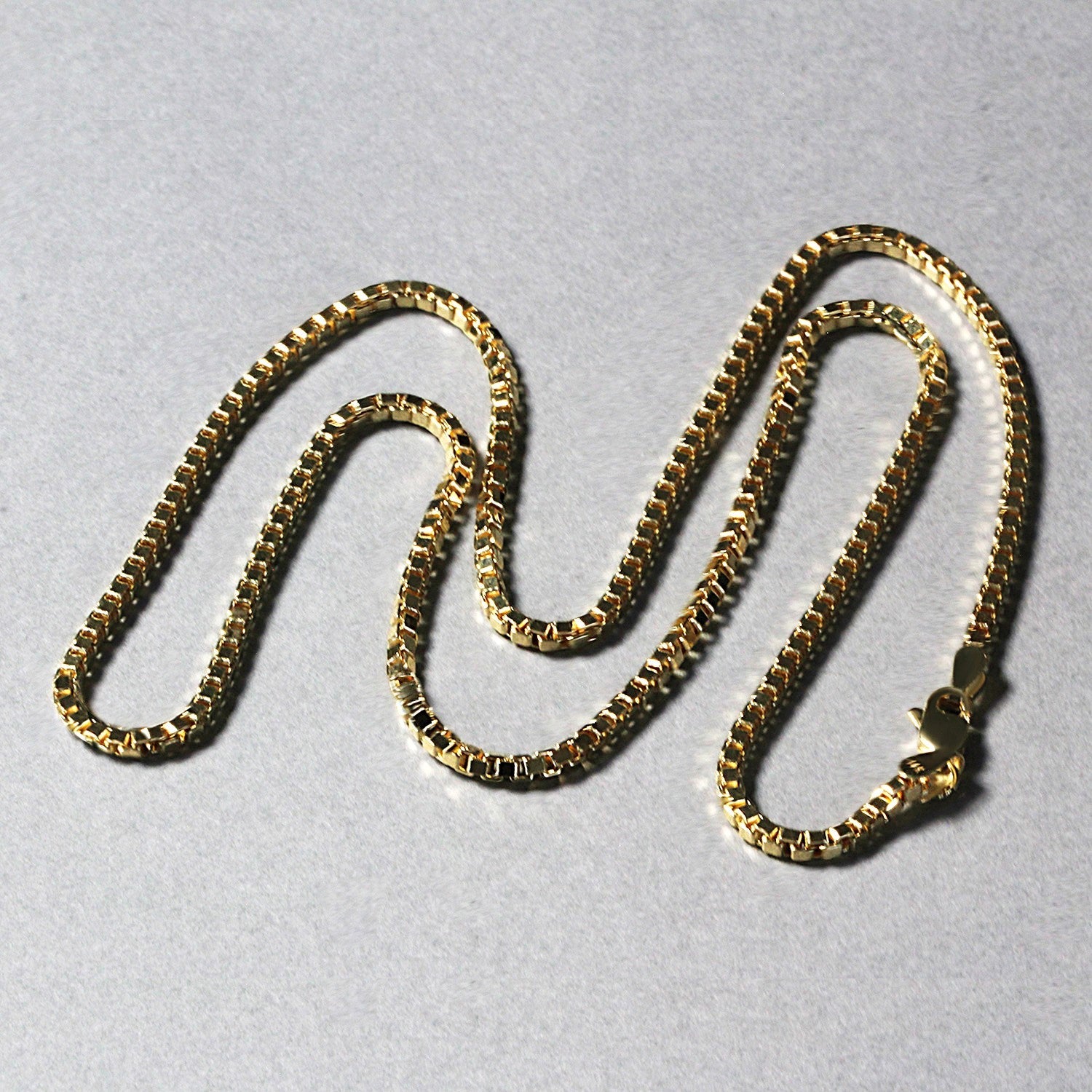 Box chain necklace 2.0mm 14k yellow gold semi solid by Bids.com on Tampa Home & Garden Store
