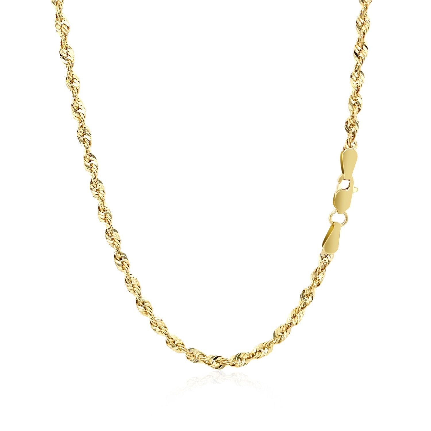 2.5mm 14k yellow gold light rope chain necklace by Bids.com on Tampa Home & Garden Store