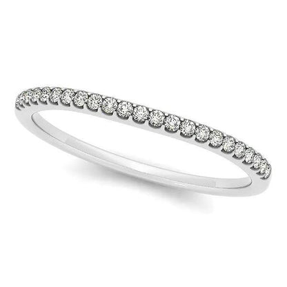 14k white gold scallop setting round diamonds wedding band 1/10 cttw on Tampa Home & Garden Store