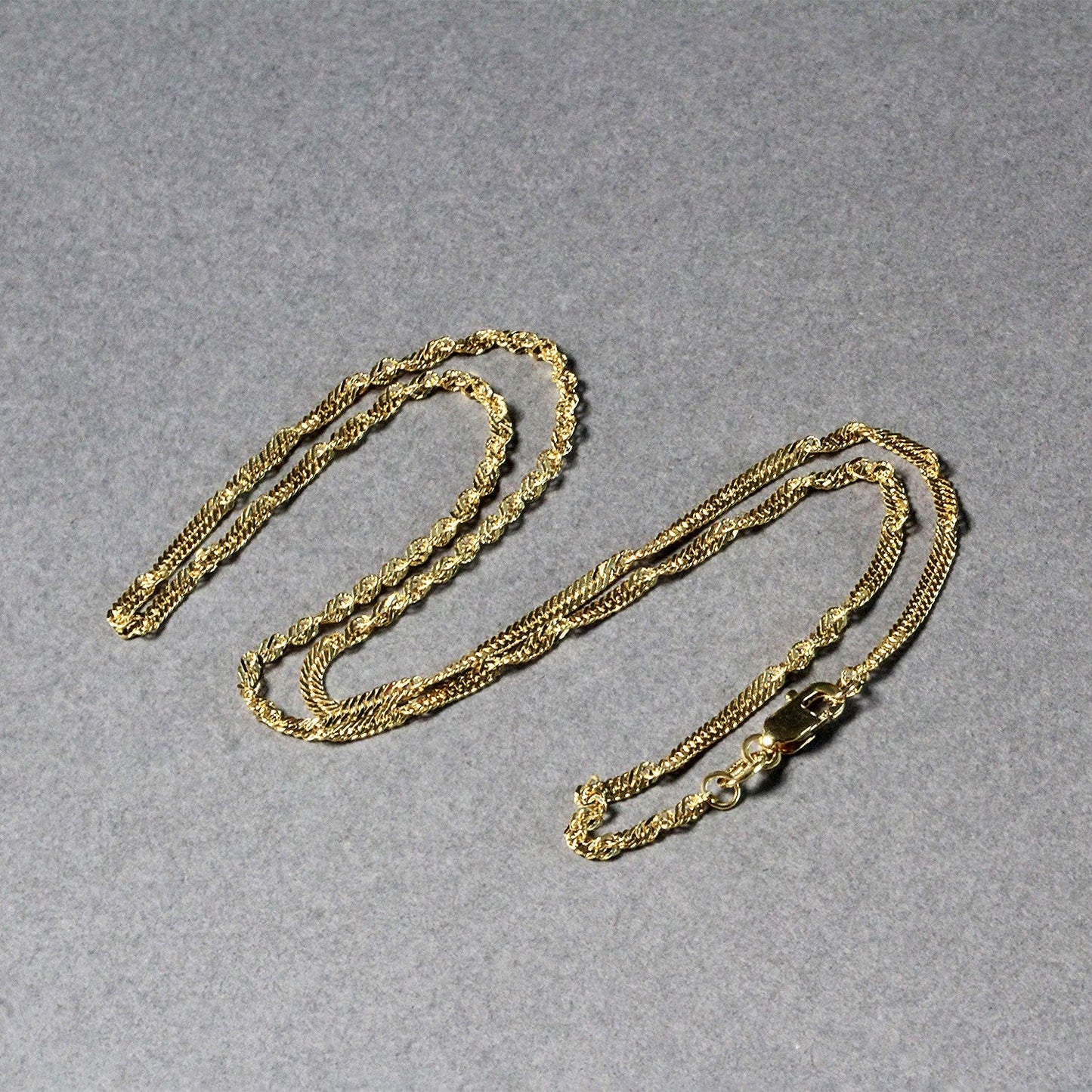 Two 14k yellow gold Singapore chain necklaces 1.7mm by Bids.com on Tampa Home & Garden Store