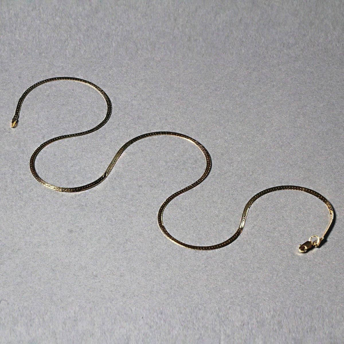 14k yellow gold super flex herringbone chain necklace 1.50 mm, strands with clasp by Bids.com on Tampa Home & Garden Store