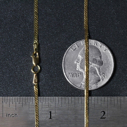 14k yellow gold Super Flex herringbone chain necklace 1.50mm by Bids.com on Tampa Home & Garden Store