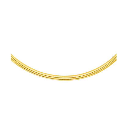 14k yellow gold omega chain necklace, 4 mm, by Bids.com on Tampa Home & Garden Store
