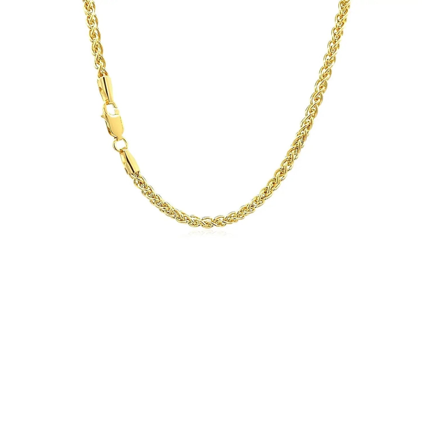 14k yellow gold 2.8mm light weight wheat chain necklace by Bids.com on Tampa Home & Garden Store