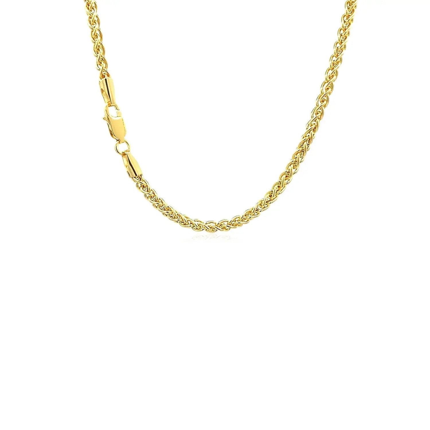 14k yellow gold 2.8mm light weight wheat chain necklace by Bids.com on Tampa Home & Garden Store