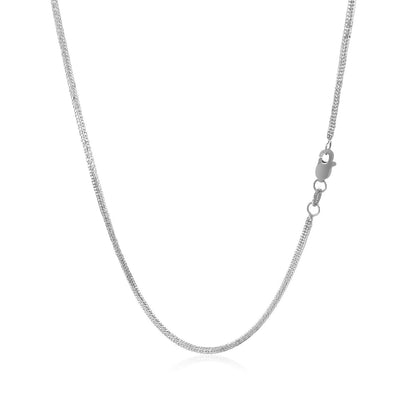 14k white gold foxtail 1.0mm chain necklace with lobster clasp by Bids.com on Tampa Home & Garden Store
