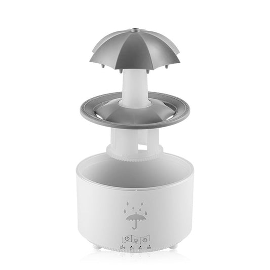 Rotating umbrella water droplet humidifier household heavy fog desktop rainbow lights remote control aromatherapy machine - Tampa Home & Garden Store